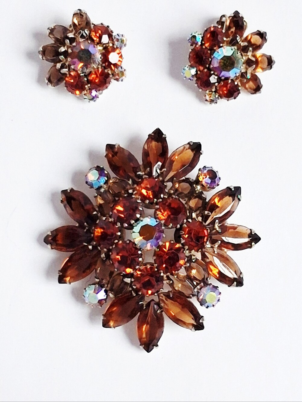 Albert Weiss | 1950's | Demi-Paure | Earrings with Brooch